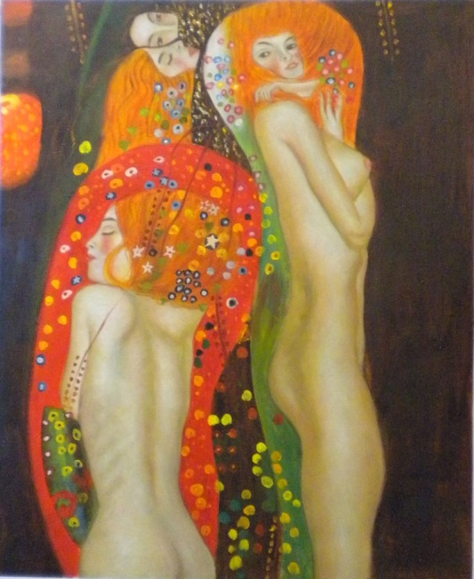 store falso d'autore Water serpents 2 di Gustav Klimt